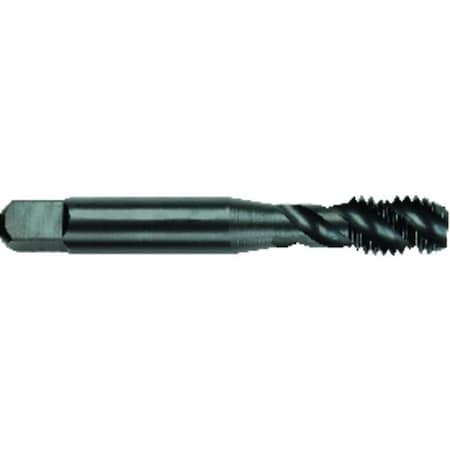 Spiral Flute Tap, High Performance, Series 2096M, Metric, UNC, M4x07, SemiBottoming Chamfer, 3 Fl